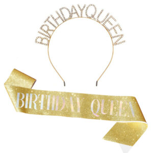 Queen's Gold Magic Word Set / Headband Shoulder Strap Set