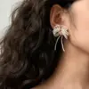 Wholesale Fashionable Escape Princess Butterfly Knot Beaded Earrings Unique Design High-End Feelings Small Audience Sensation Ear Jewelry