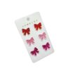 Wholesale Cross Mirror Valentine's Day Love Acrylic Sheet Printed Bow Simple Personality Letter Earrings suit