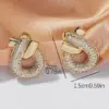 Wholesale 1 Pair Simple Style Geometric Plating Copper Earrings