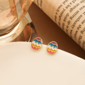 oly-5b6e0382fc58d73b3b9831d59adcd03c Wholesale Europe and the United States cross-border Easter earrings creative cartoon chicken resurrection egg earrings spring carnival party jewelry