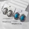 Wholesale 304 Stainless Steel Artificial Pearl Oval Women's Earrings Feminine Style Unisex