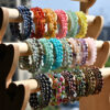 oly-5b7ce3b4316708174d5ad3938c2ab650 Wholesale Selling Handmade Natural Stone Beaded Elastic Bracelet for Men and Women Tourmaline Powder Crystal Bracelet Stall Small Jewelry