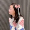 Wholesale Spring Princess Style Sweet Ribbon Sequin Bow Hairpin Top Clip Crown Children's Baby Girl Hair Accessories Duckbill Clip