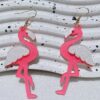 oly-5b8543e486c80c45e996684191ac9c59 Wholesale earrings glitter acrylic pink Valentine's Day fun cute Flamingo earrings