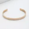 Wholesale Basic Classic Style Customization Laser Engraving Solid Color 201 Stainless Steel Cuff Bracelets In Bulk
