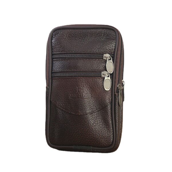 oly-5ba91c4f541432671f0d37f1b6b5d0ea Wholesale Multi-functional mobile phone waist bag cowhide vertical horizontal multi-layer zipper large capacity coin purse belt hanging waist bag