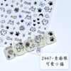 oly-5baf251e84cb5714ae390334fce96896 Wholesale Nail Art Stickers Sweet Children's Fun Cute Graffiti Wind Kitten Curly Dog Rabbit Nail Art