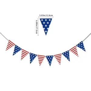 Independence Day Striped Pennant