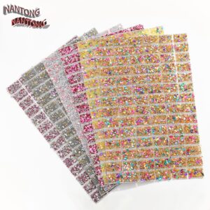 Wholesale Pointed rhinestone belt color gravel hot-melt adhesive paste double-sided square drill patch drill clothing nail table pillow