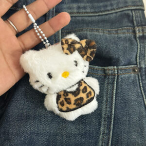 White leopard print kt [one bead chain style]