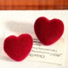 oly-5be6d677d7edf62389e0b5eed28b5c40 WholesaleRed Flocking Love Drop Earrings Simple Design Valentine's Day Gift Earrings for Women