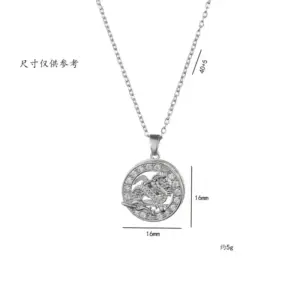 X0593 Rotating Dragon Necklace
