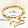 Wholesale PVD Coated 18K Real Gold Plated Geometric Titanium Steel Simple Style Bracelets