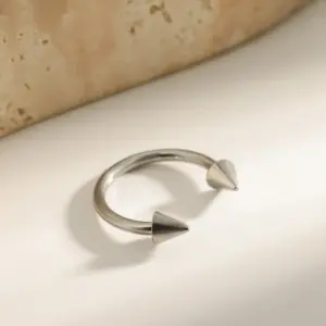 Titanium Color 1.2*10 Lip Studs