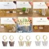 Wholesale Unisex Fashion Geometric Butterfly Alloy Artificial Pearls Earrings Drop Earrings