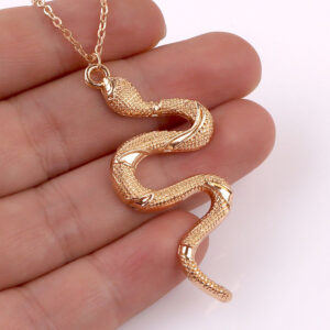 Snake necklace gold