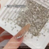 Wholesale K9 nail art malt drill explosion flat bottom drill small size through white spiced wheat spike crystal special-shaped drill nail art jewelry
