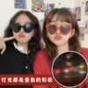 oly-5c29c7c1f68ea54a36532e6355ddc37a Wholesale Style Love Light Special Effect Glasses Valentine's Day Gift Peach Heart Change Love Creative Glasses