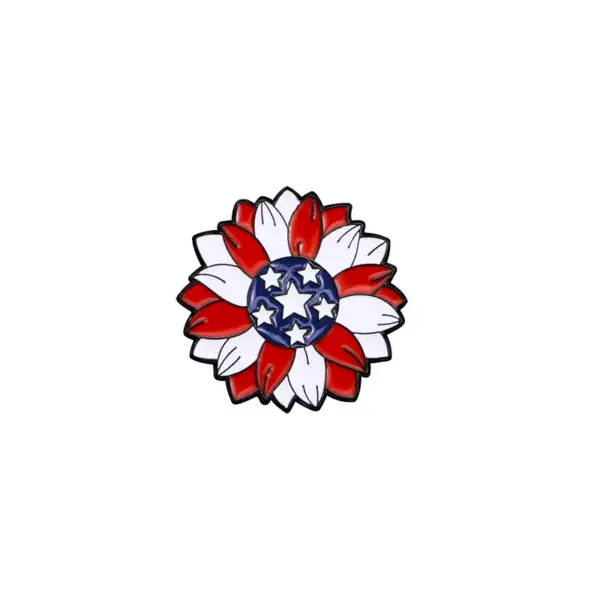 Wholesale Modern Style Pin Map Letter American Flag Alloy Enamel Unisex Brooches