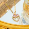 Wholesale Non-Fading Titanium Steel Heart Shaped Necklace Women's Fashion Trend Sweet Cool Style Design Versatile Lightweight Luxury