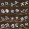 Wholesale Pearl Earrings With Zircon Round Flower Sensual Trendy Jewelry For Women Bohemian Style