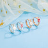 Wholesale Rabbit radish ear buckle women's elegant small simple cute asymmetric earrings niche exquisite earrings