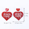 Wholesale  Valentine's Day earrings red pink purple lovely earrings Cupid letter earrings