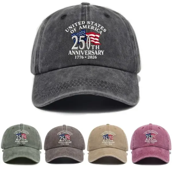 oly-5c75a857859a62e3909b94cedc41ce9d Wholesale United States Unisex Baseball Cap In Grey Cotton With Printing, Perfect For Independence Day
