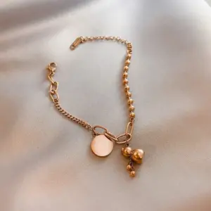 7888 Gourd Round Brand Bracelet / Rose Gold