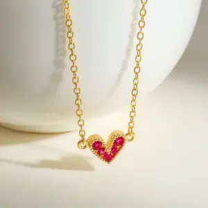 Rose Red Necklace / Adjustable