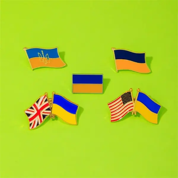 Wholesale Vintage Style Simple Style American Flag Alloy Enamel Unisex Brooches