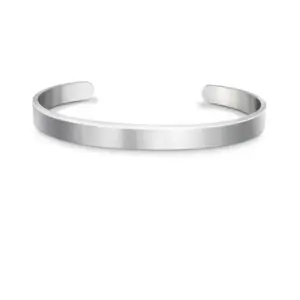 Open-Ended Bracelet Silver Face Width 8mm