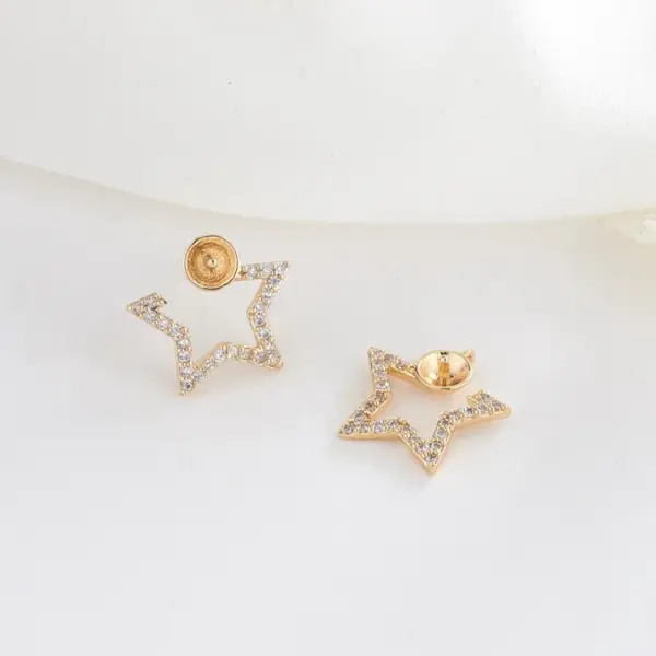 Wholesale Tassel Drop Earrings With Copper Craft And Zirconia Inlay, Featuring 925 Sterling Silver Ear Pins In Simple Style