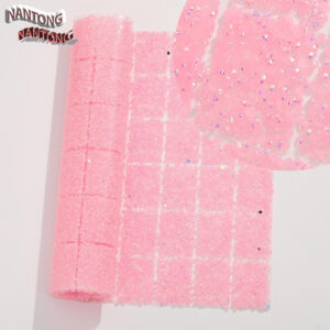 5 light pink / Flat bottom round hot diamond hot melt square adhesive sticker [full piece 24*40cm small square 3*4cm]