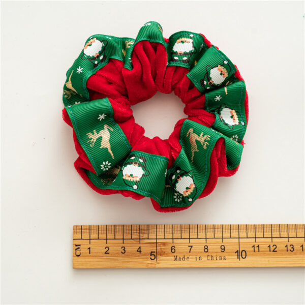 Wholesale Autumn and Winter Christmas Ribbon Fleece Colon All-match Hair Rope Hair Rope Hair Accessories Headwear