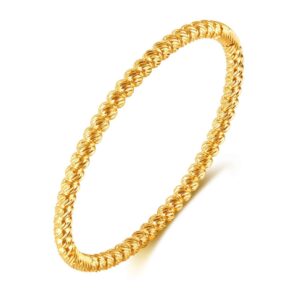 Egg-shaped beaded 18k gold