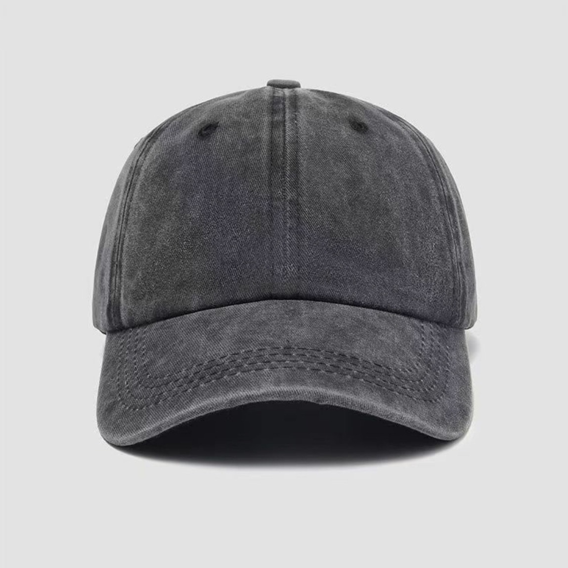 Wholesale Washed Old Peaked Cap Japanese Style Spring and Summer Soft Top Retro Peaked Cap Curved Brim Versatile Casual Outdoor Baseball Cap