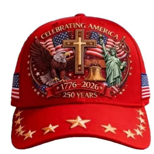 oly-5d04b2495b30a6b7d7a481379c353815 Wholesale American Flag Baseball Cap With UV Protection, Cotton Material, Printed Design For America's 250th Anniversary