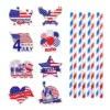 Wholesale Independence Day Party Paper Drinking Straws, Eco-Friendly And Festive For Celebrations