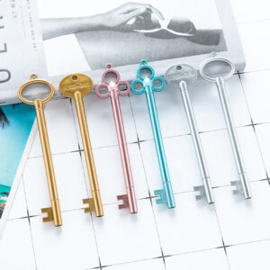 oly-5d4deb80aeaef1f9363193e6381d9237 Wholesale Creative Stationery Key Style Gel Pen Cute Cartoon Learning Office Retro Water-based Sign Pen Factory Outlet