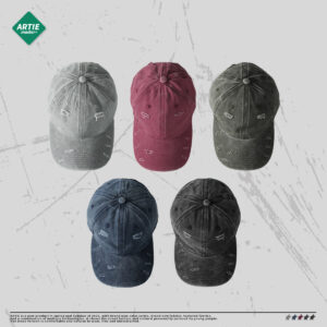 Wholesale Artie Men's Clothing | 2021 New Product Washed and Distressed European and American Style Peaked Cap for Men and Women, Distressed Washed and Frayed Baseball Cap
