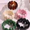 Wholesale Fashionable Amber Pattern Acrylic Bracelet, Exaggerated Geometric Hand-Beaded Pattern Bracelet