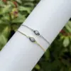 Wholesale Classic Elegant Style Shell Devil's Eye Oval Bracelet Fashion High-end Copper Plated 18K Gold Versatile Daily Wear Zircon Vacuum Plating (Fired In Furnace)