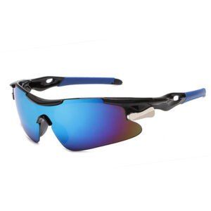 Bright black frame blue mercury