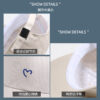 oly-5de840bdfc2339de8b2975c3bb6eada9 Wholesale Love baseball cap Women's embroidered women's face-looking small sun protection sun hat couple Fashion Korean style peaked cap men