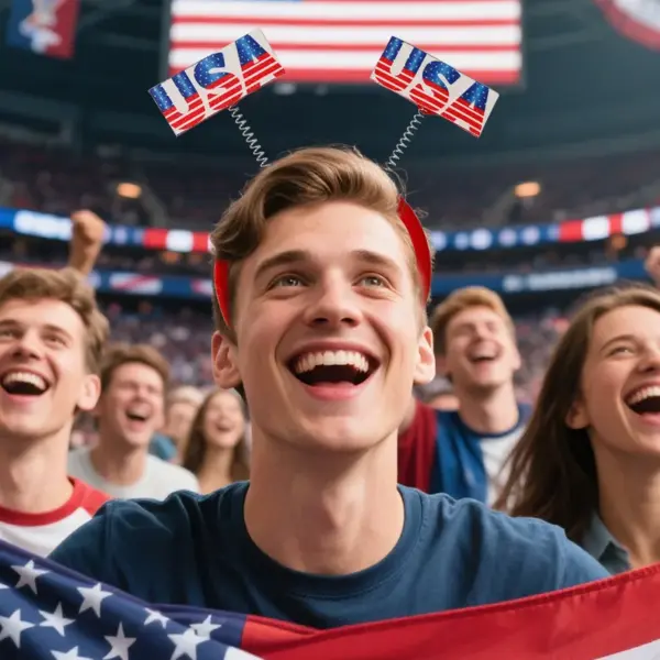 Wholesale World Cup Decoration American Flag Headband For Fans To Cheer Baseball Cap Football Fan Team Sports Event Accessories