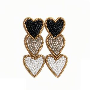 Love rice beads-black coffee white