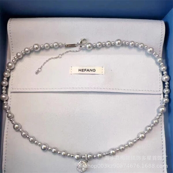 oly-5e0d963bd74807f0e37c4c37c4b605a8 Wholesale Necklace Silver Grey Women's Valentine's Day Gift