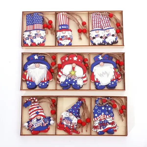 Wholesale Halloween Wooden Ornaments Forest Man Faceless Doll Hanging Decoration Festival Party Event Supplies Home Decoration